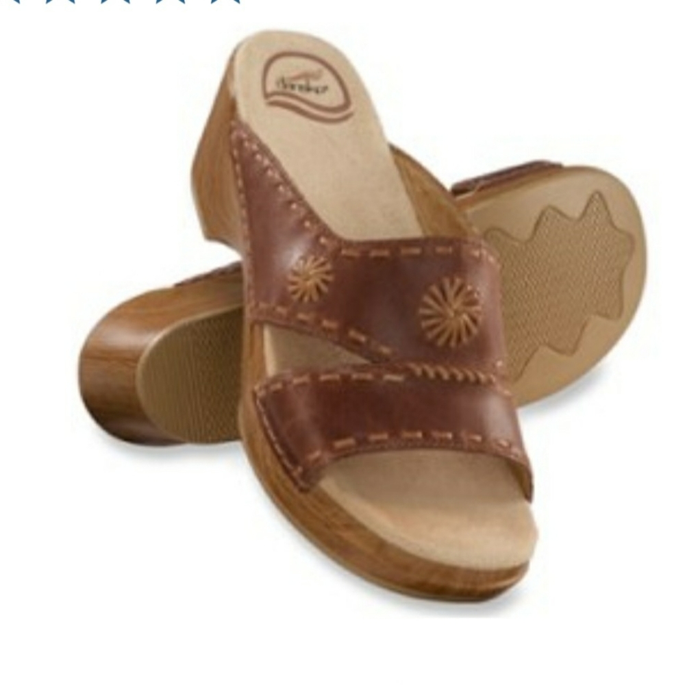 Dansko sunny sandals brown sz 8